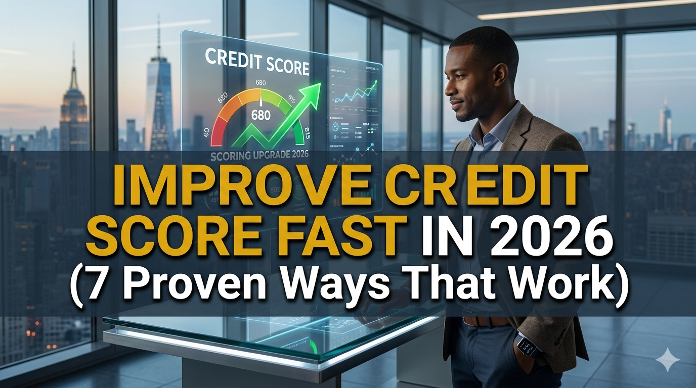 Improve Credit Score Fast in 2026 (7 Proven Ways That Work)